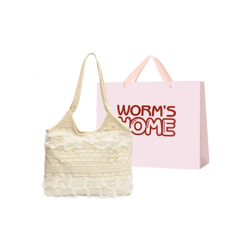 Worm's Home Shoulder Bags Off White