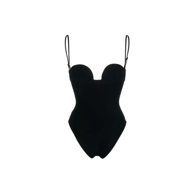 Magda Butrym 3D Flower Retro Bustier Swimsuit-1