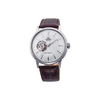 ORIENT Automatic Mechanical Movement Leather Watch Bands Watch 40.5mm Men's Watches White Dial