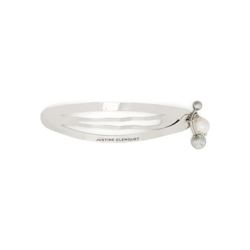 JUSTINE CLENQUET Andrew Pearl-detailed Hair Clip-0