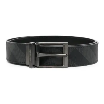 Burberry Reversible Check-print Leather Belt