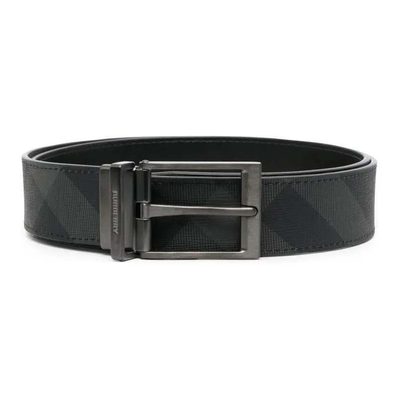 Burberry Reversible Check print Leather Belt-0