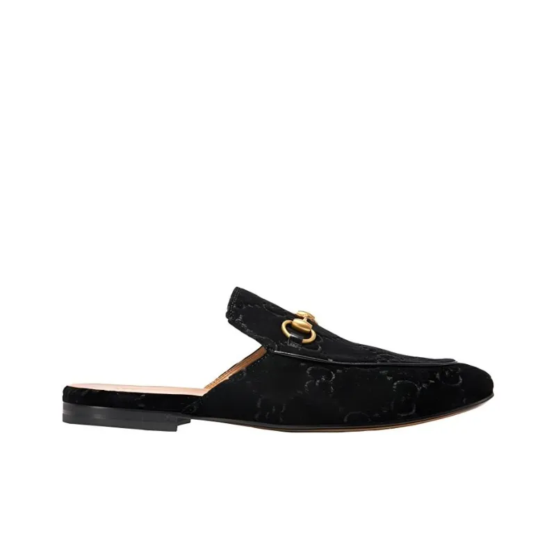GUCCI Princetown Flat 'Black Velvet' Men's-1