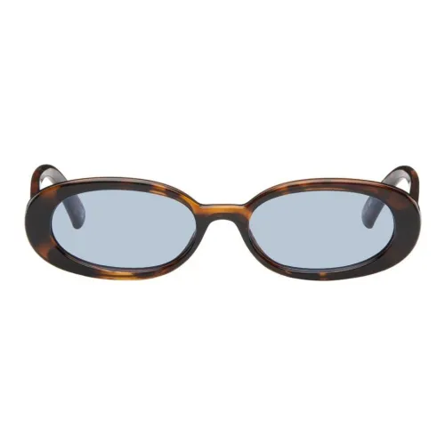Le Specs Polymer Oval sunglasses ports Women's Tortoiseshell