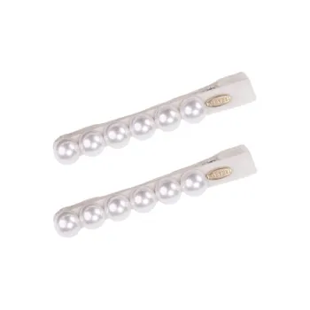 BABYBEI Side Clip Bangs Clip Elegance Black Beige Hair Slide Hair Accessories Women's