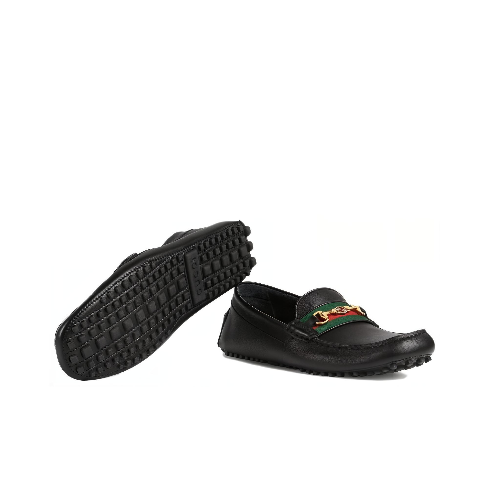 GUCCI Horsebit Casual Shoes Men's Black - POIZON GUCCI Horsebit Casual Shoes Men's Black - POIZON