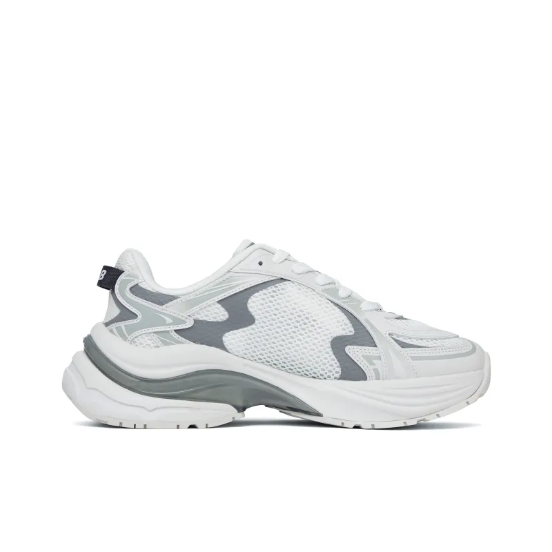 MLB New York Yankees Anti Slip Wear Resistant Low Top Running Shoes Unisex Pioneer White-1