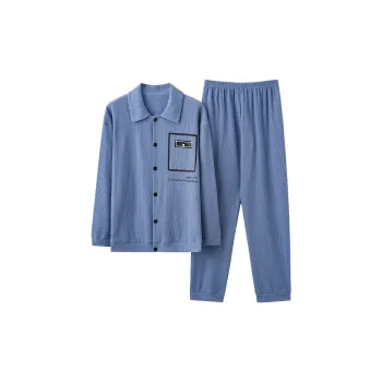 GANGSHA Pajama Set Men's Sky Blue