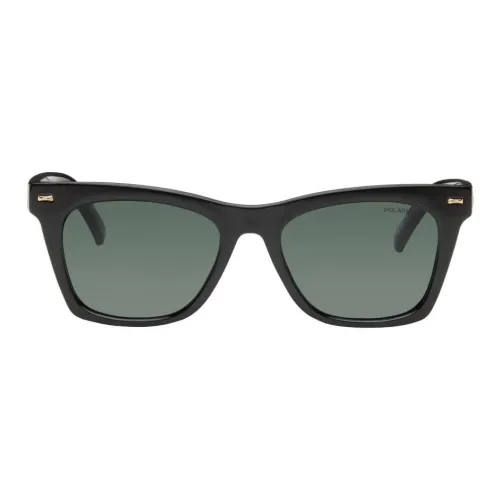 Le Specs Polymer Oval sunglasses ports Women's Black