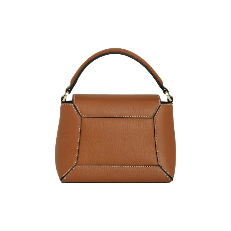 Strathberry Grained Calfskin Shoulder Bag Crossbody Bag Handbag Nano Women's Tan-2