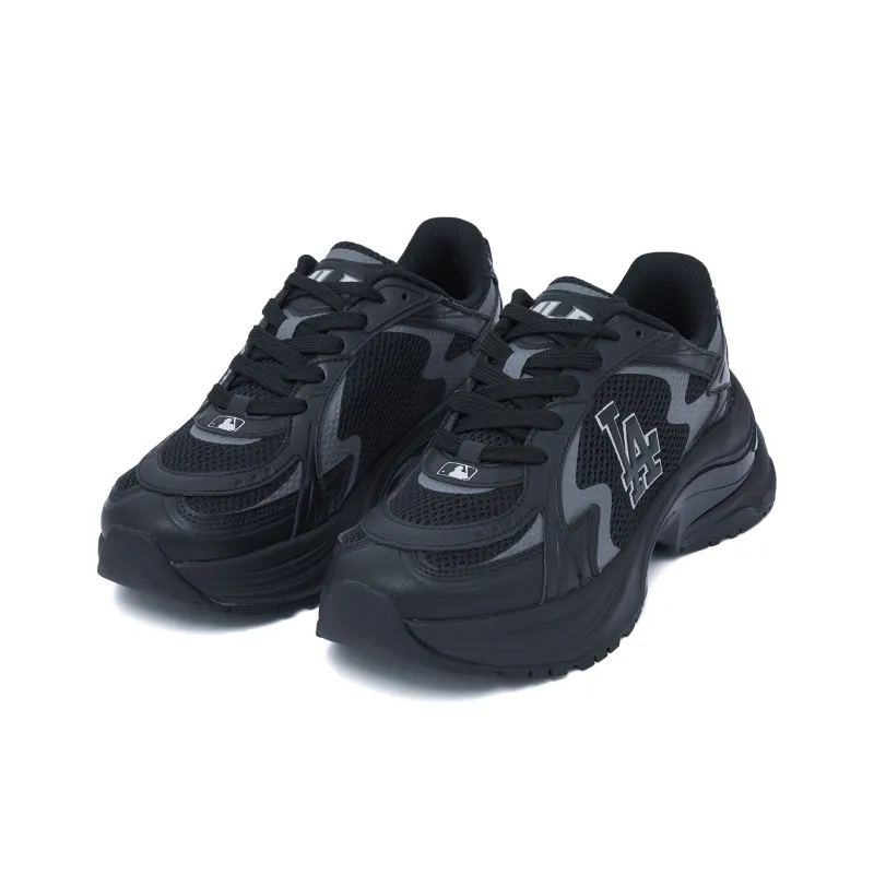 MLB Curve Runner Anti Slip Wear Resistant Low Top Running Shoes Unisex Black-2