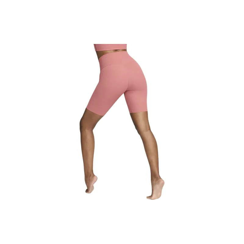Nike Zenvy Rib Women's Gentle-Support High-Waisted 8' Biker Shorts-1