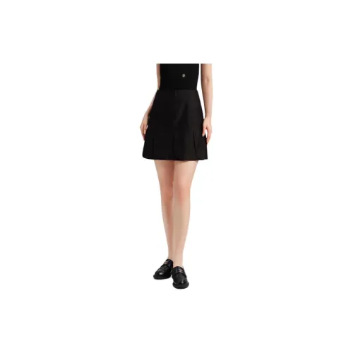 Blood Glitter Casual Short Skirts Women's Black