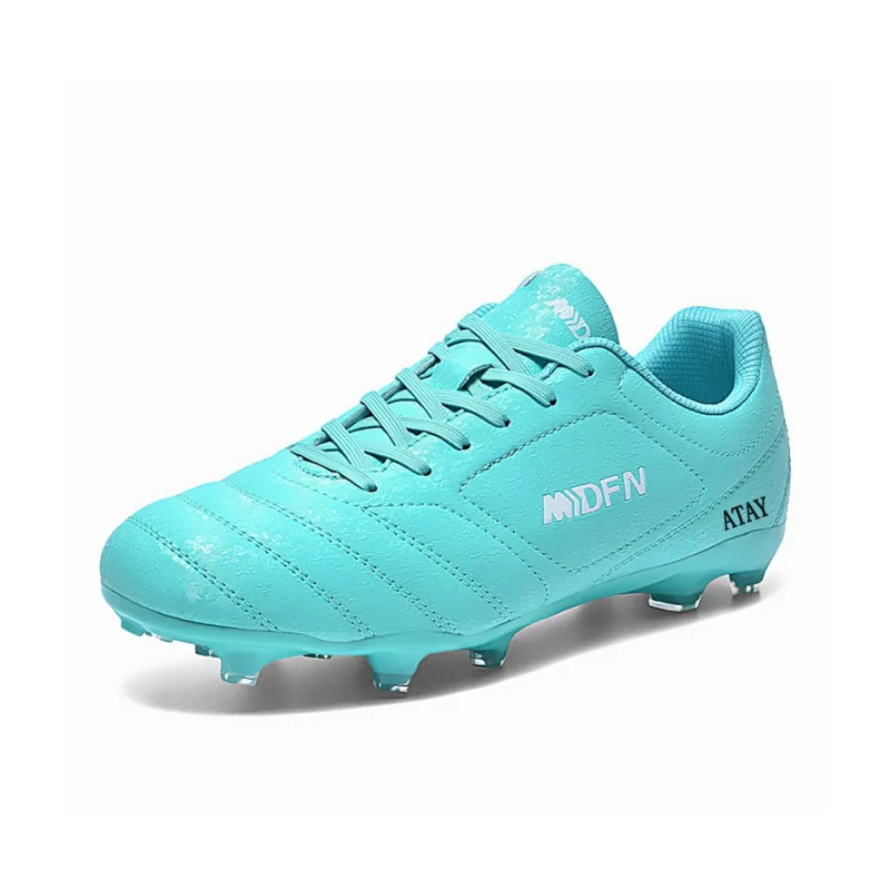 ATAY Anti-Slip Wear-Resistant Soccer Shoes Unisex Aqua-2