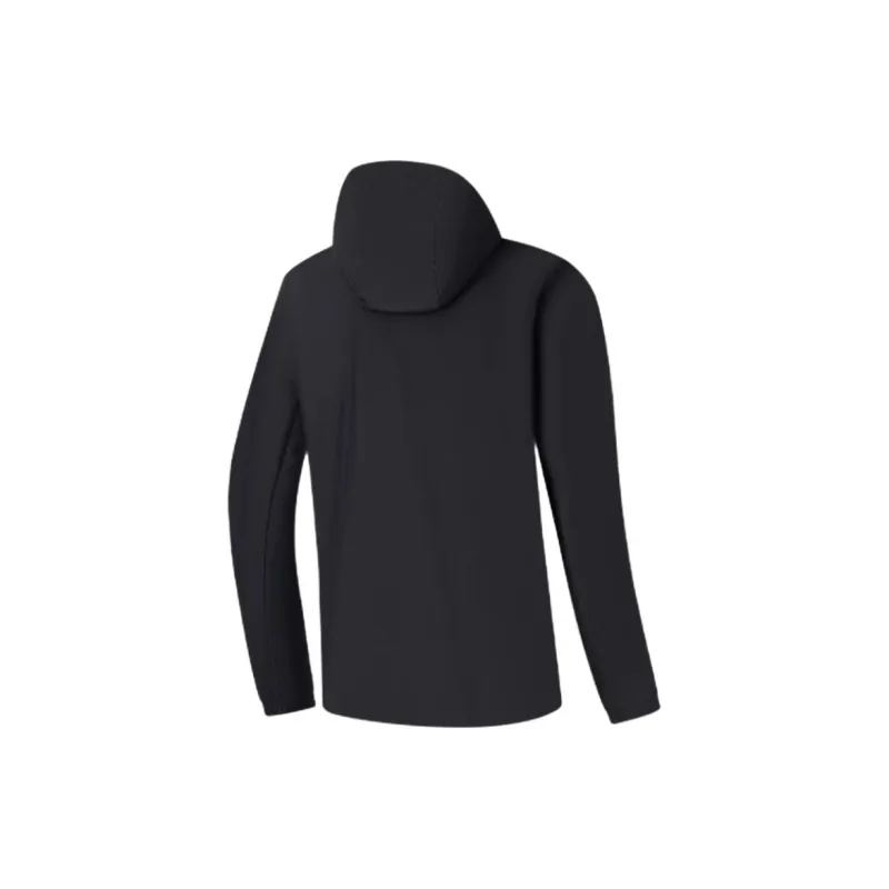 XTEP Variety Training Collection Trench Coat Men's Jet Black-1