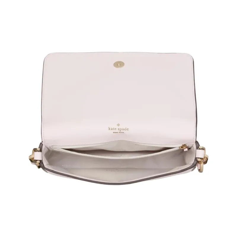 Kate Spade Eggstone Grain Leather Shoulder Bag Crossbody Bag Small Size Women's Shimmery Pink-3