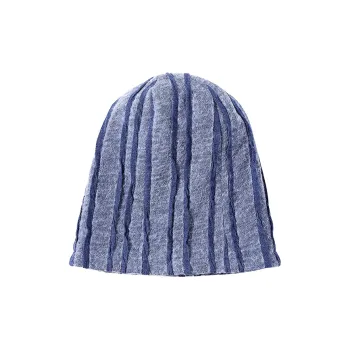 HUANXIANGZHE Wool Plush Yarn Hats & Caps Unisex Blue