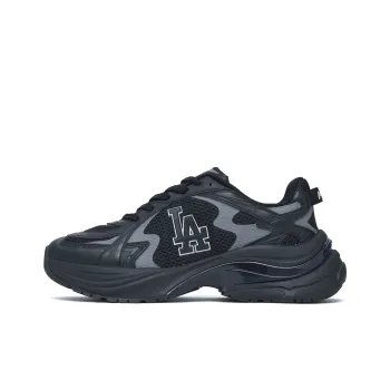 MLB Curve Runner Anti Slip Wear Resistant Low Top Running Shoes Unisex Black