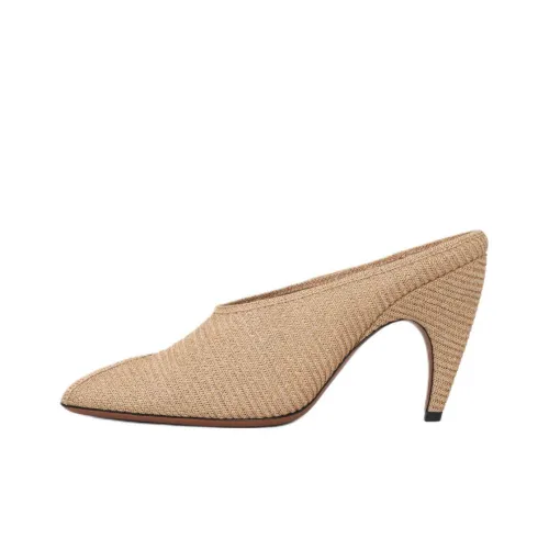 Alaia Slide Slippers 9cm Women's Beige
