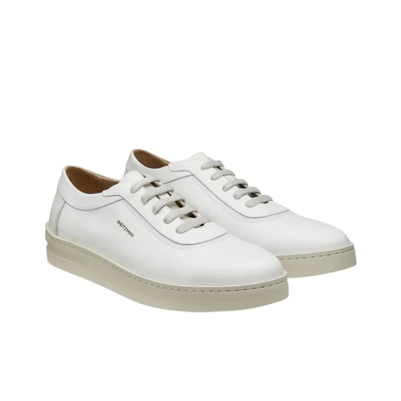 Stuart Weitzman/SW Hamptons Low-Top Skateboard Shoes Men's White-2