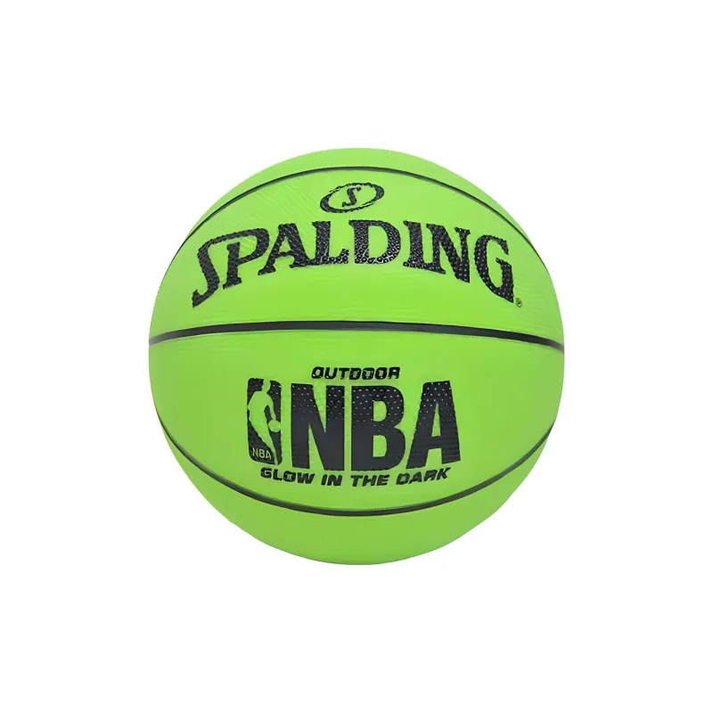 SPALDING Rubber Basketball Green Size 7 Ball Glow In The Dark Unisex-0