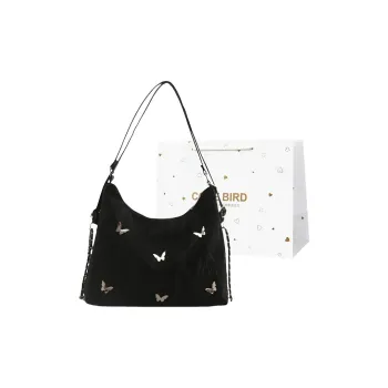CORE BIRD PU Backpack Shoulder Bag Regular Women's Black/Silver