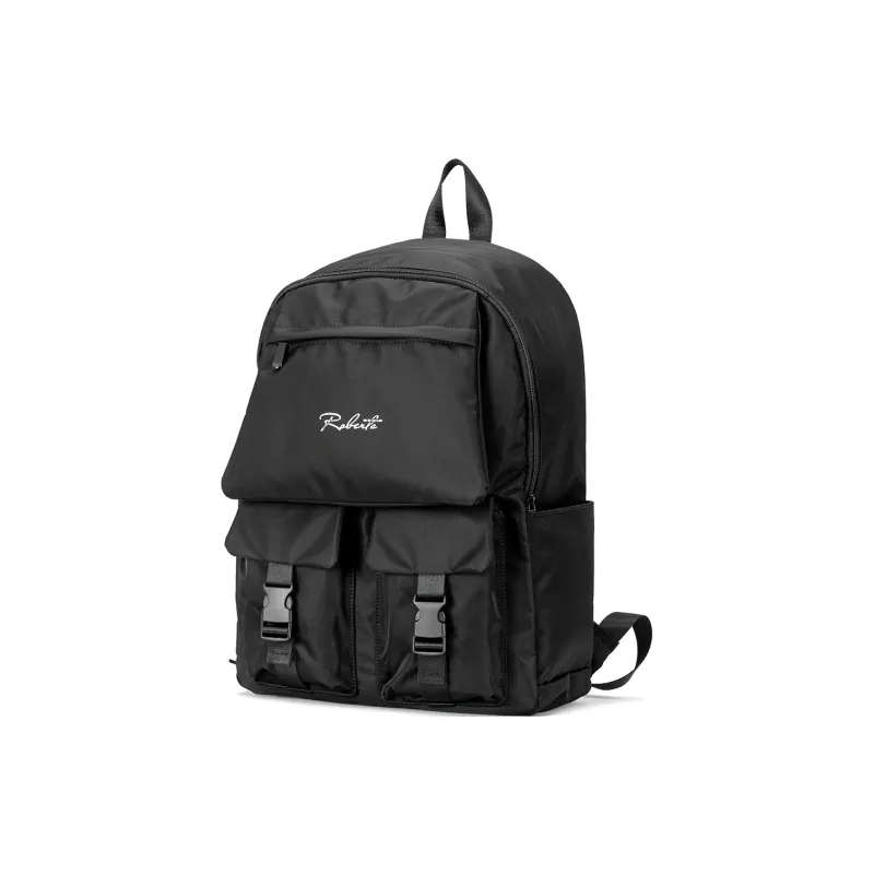 ROBERTA DI CAMERINO Fabric Backpack Unisex Khaki/Black-5