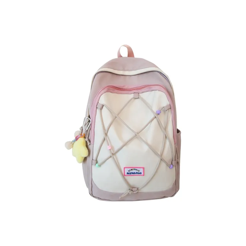 Travel Oxford Backpack Women's Black/White/Blue/Purple-9
