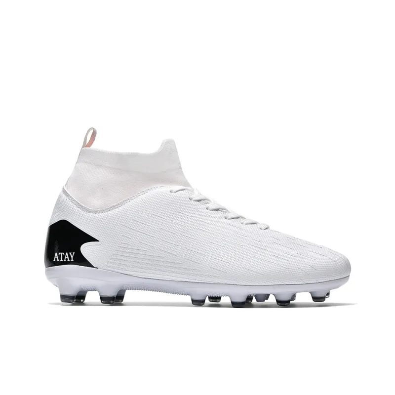 ATAY Anti-Slip Wear-Resistant Soccer Shoes Unisex White-1
