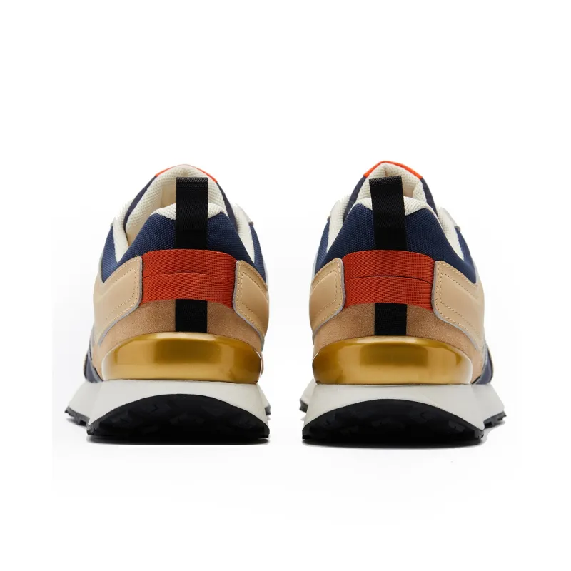 Lee Casual Shoes Men Low Top Light Gray/Dark Blue/Chocolate-9