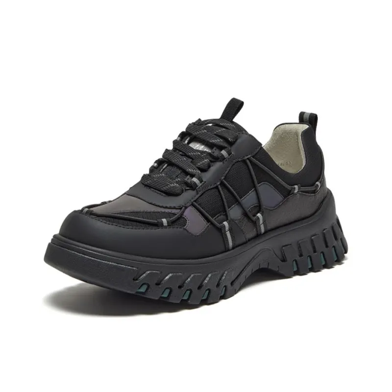 Hush Puppies Anti-Slip Wear-Resistant Low-Top Chunky Sneakers Women's-3
