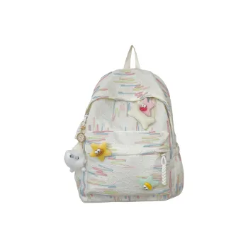 BAODIDAISHU Nylon Backpack Laptop Bag Backpack Large Size Women's Multicolor