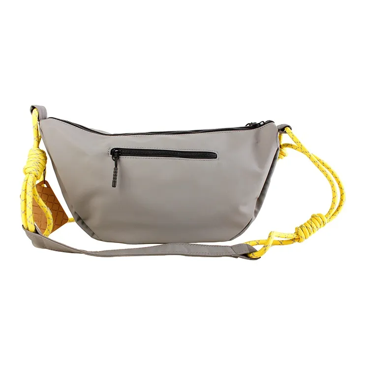 BACKSTAGE Polyester Dumpling Bag Shoulder Bag Crossbody Bag Unisex White/Blue/Black/Gray-2