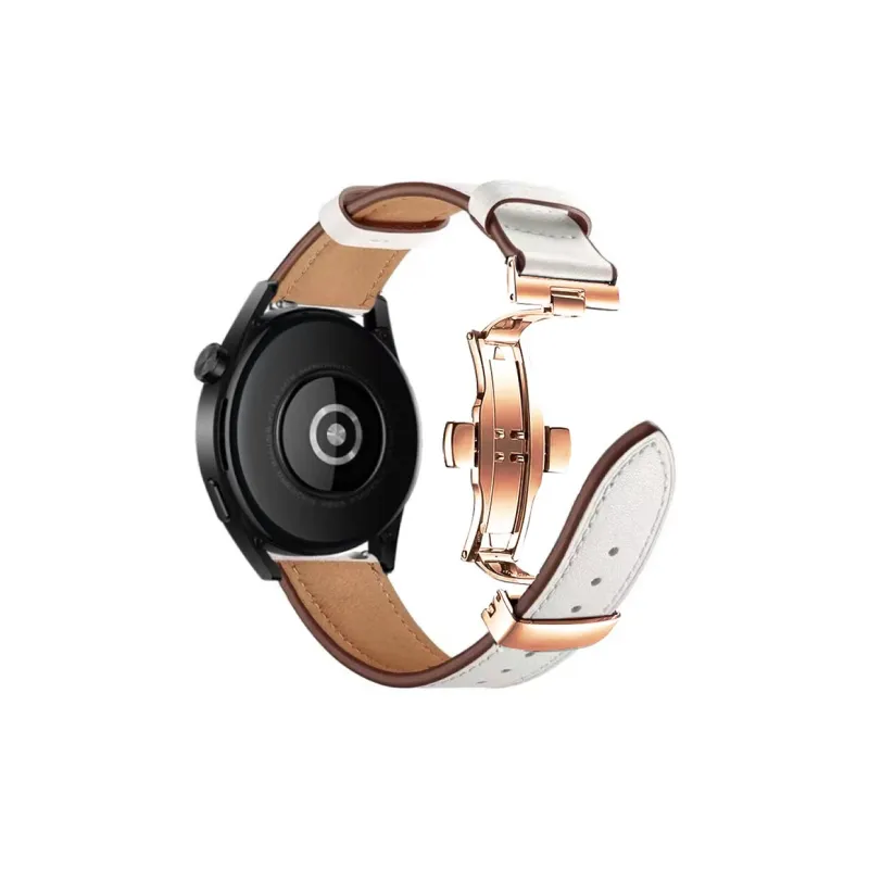 FZRT Huawei Compatibility Watch Band Interface Width 22mm Cowhide Leather Material-8