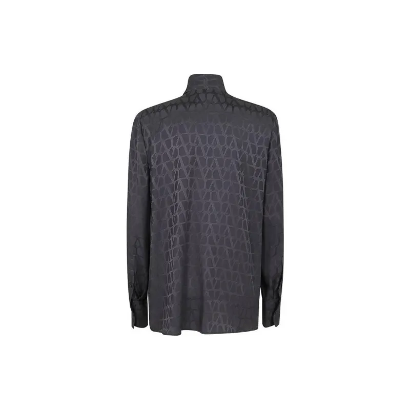 Valentino Toile Iconographe Jacquard Long Sleeved Blouse-1