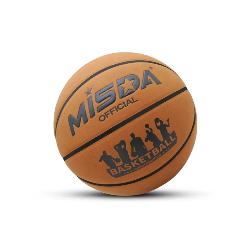 MISDA Microfiber Leather Basketball Dark Brown Size 7 Training Unisex-1