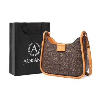 AOKANG PVC Shoulder Bag Regular Women's Cocoa Coffee