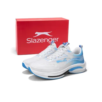 Slazenger Running Shoes Men Low Top White Black, Black, White Light Blue