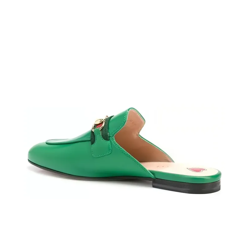 GUCCI Princetown Stylish Sandals Women's Green-2