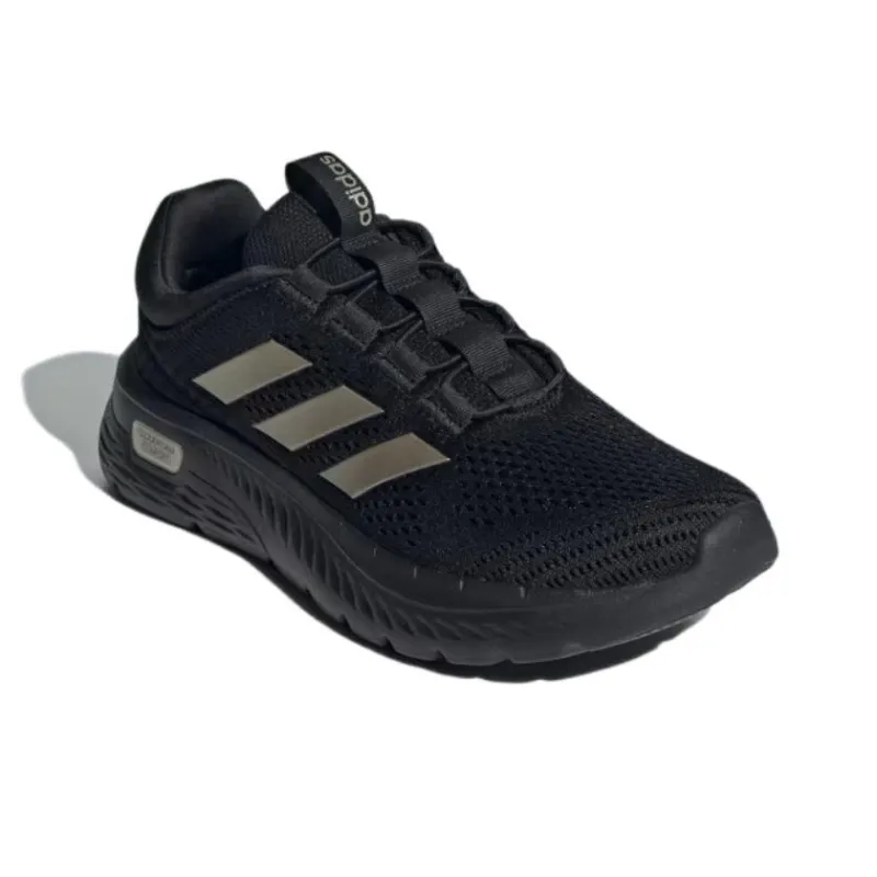 Adidas Cloudfoam Comfy Core Black Champagne Met. Cloud White Women's-2