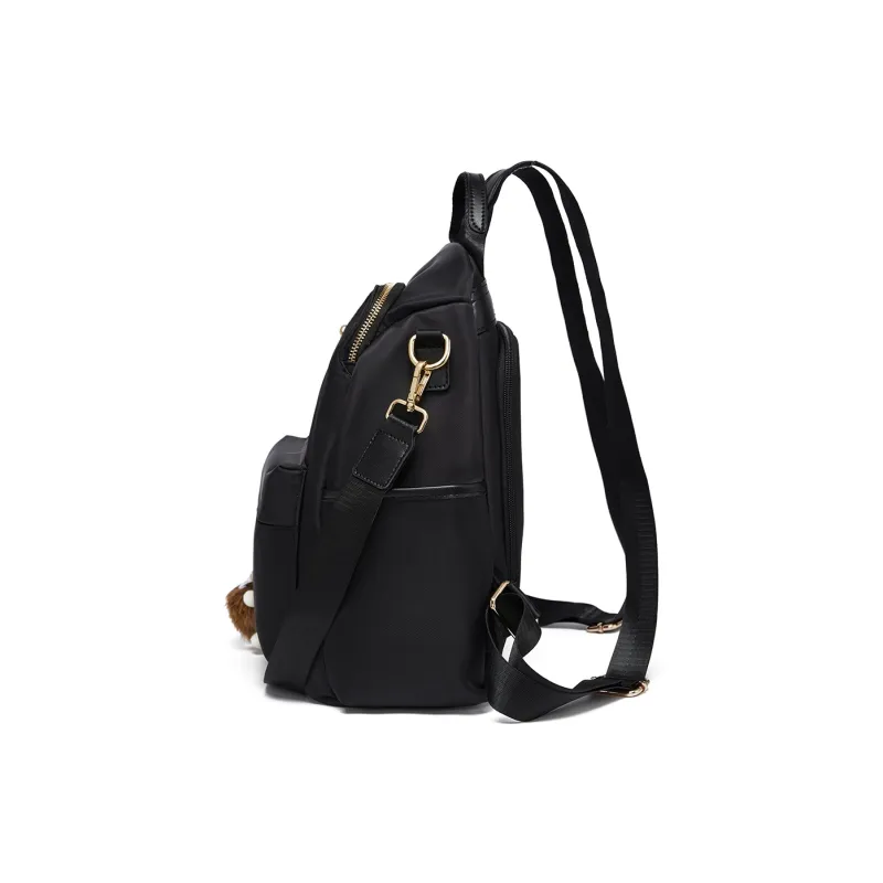 RED DRAGONFLY Fabric Backpack Regular Women's Black-2
