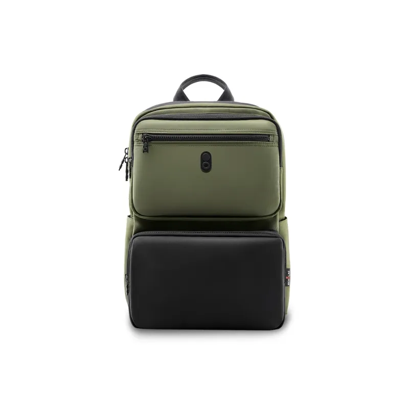 ECHOLAC Fabric Backpack Medium Size Men's Deep Green/Phantom Black-1