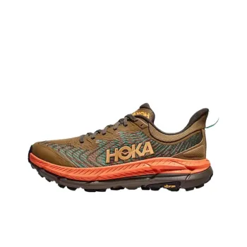 HOKA ONE ONE Mafate Speed 4 Slip Resistant Low Top Training Running Shoes Men's Pumpkin