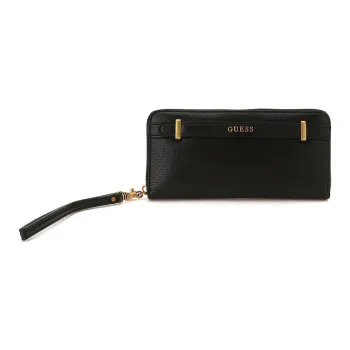 GUESS Polyurethane Clutches Wallets Women's Black