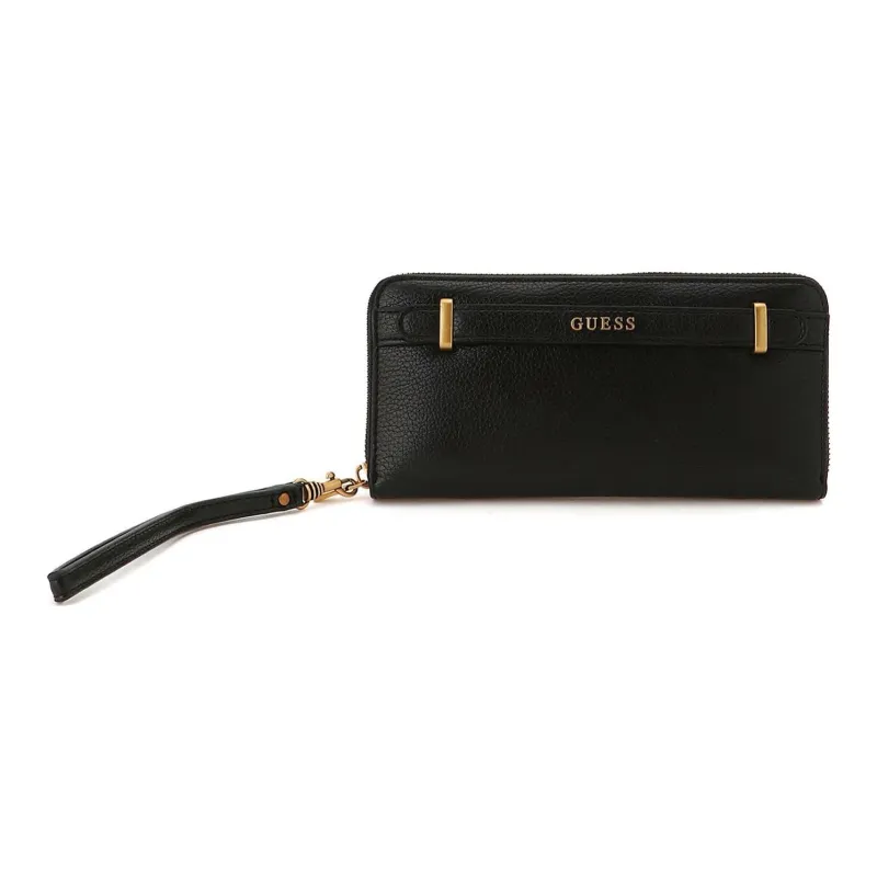 GUESS PU Polyurethane Clutch Wallet Women's Black-0