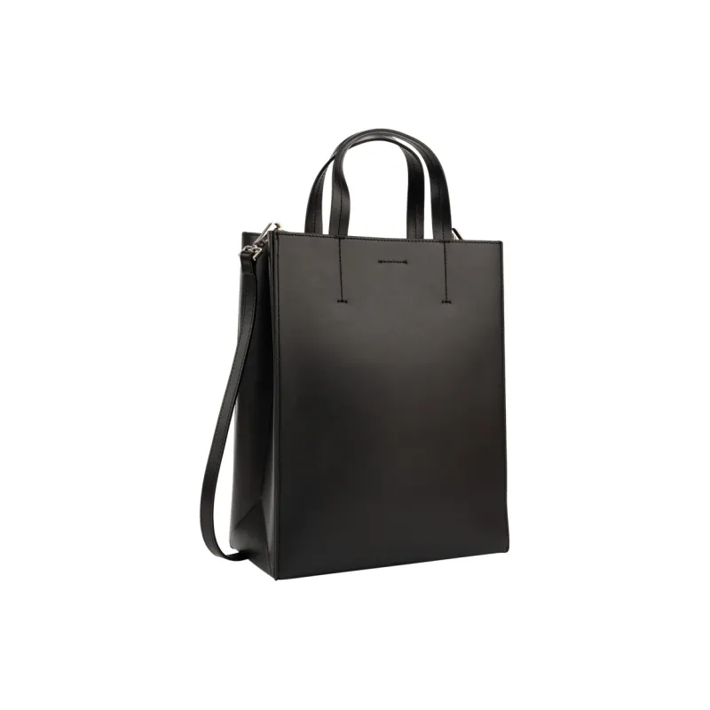 CALVIN KLEIN Cow Leather Crossbody Handbags Medium Size Women's Space Black-2