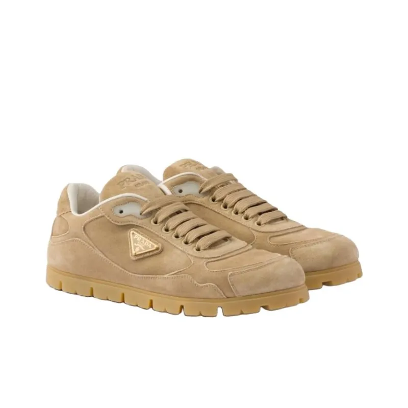 PRADA Trail Low Top Casual Shoes Women's Light Brown-2