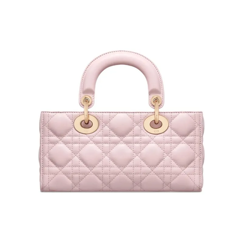 DIOR Lady D JOY Sheepskin Shoulder Bag, Crossbody Bag, Handbag Small Size Women's Light Pink-4