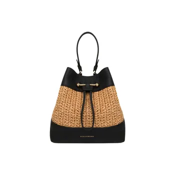 Strathberry Grained Calfskin Bucket Bags One Shoulder Handbag Crossbody Bag Women's Black & Brown