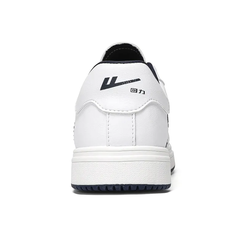 WARRIOR Skateboard Shoes Unisex Low Top White Navy Blue-5